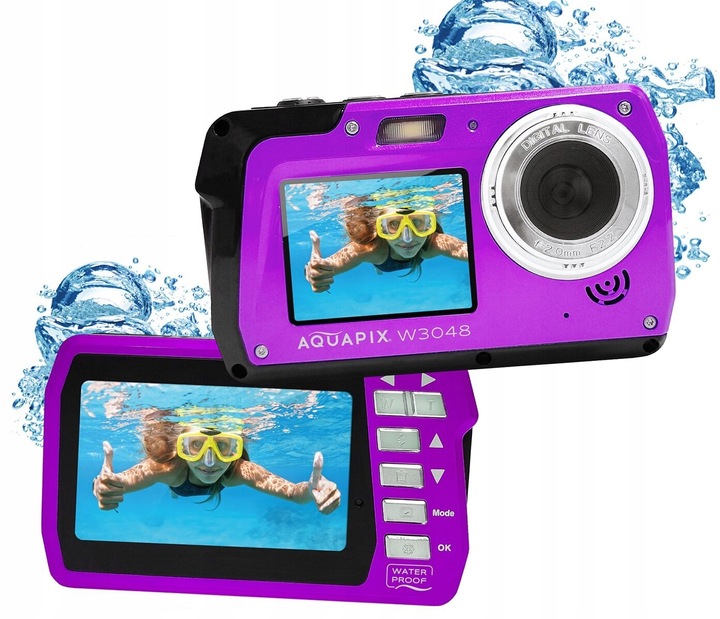 Aparat EASYPIX Aquapix W3048 Edge Fioletowy