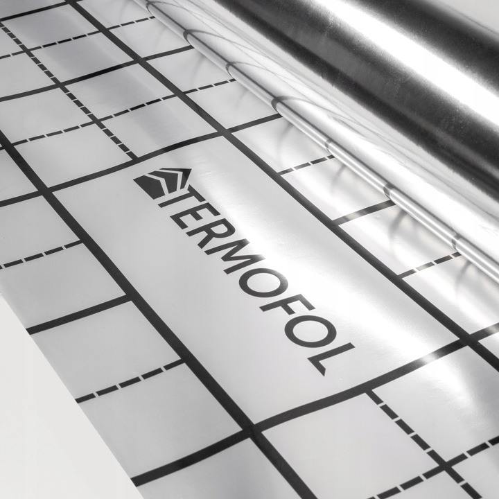 FOLIA OGRZEWANIA PODŁOGOWEGO refleksyjna rolka 50m szerokość 105cm TERMOFOL