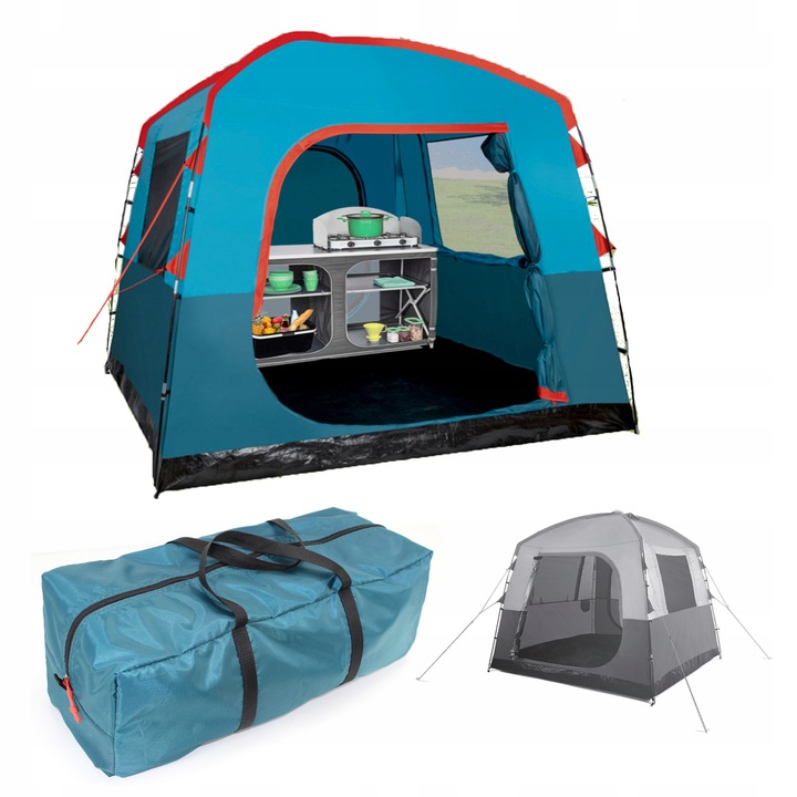 Przedsionek kempingowy NAMIOT wysoki dostawka przyczepy kampera 2,5m 6os