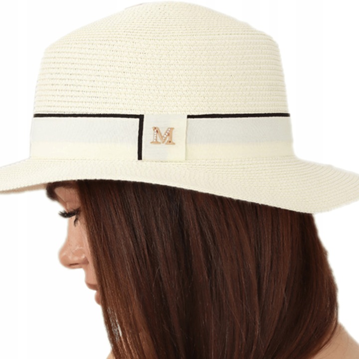 KAPELUSZ SŁOMKOWY LETNI PLAŻOWY MODNY KOBIECY DAMSKI KOBIECY KOLORY 2370