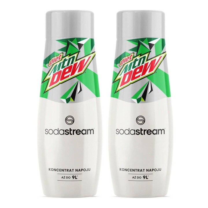 2x Koncentrat SODASTREAM MOUNTAIN DEW DIET BEZ CUKRU Syropy Smakowe Do Wody