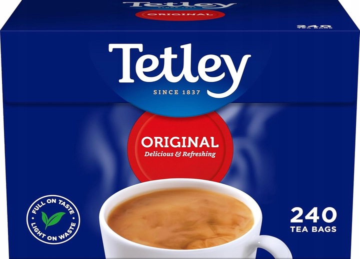 Herbata Czarna Angielska Klasyczna TETLEY ORIGINAL 240 torebek 750 g