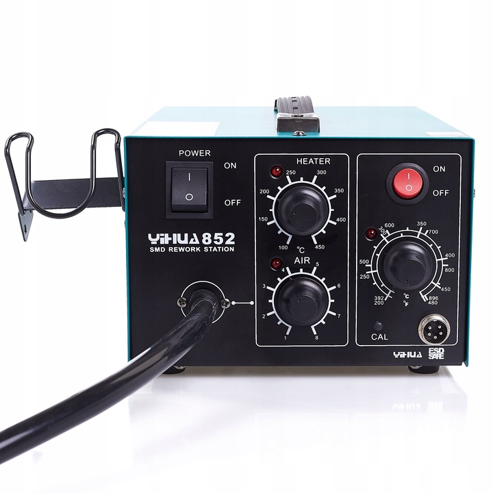 STACJA LUTOWNICZA LUTOWNICA 2W1 HOT-AIR 852 Z KOMPRESOREM TECHREBAL 660W