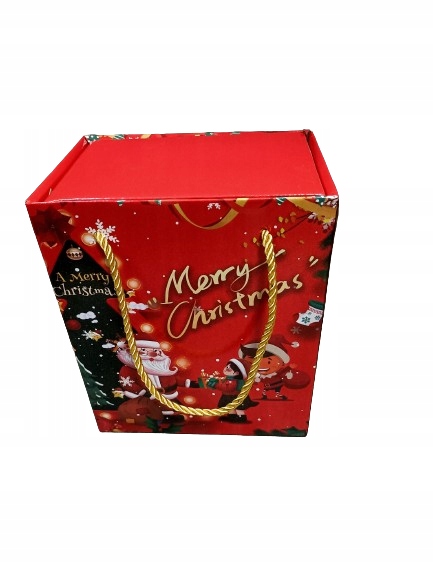 KUBEK ŚWIĄTECZNY - zestaw w pudełku z pokrywką i łyżeczką 225 ml, zielony