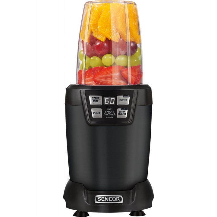 Nutri blender kielichowy 1200W 2 BUTELKI 800ml/1L czarny Sencor SNB6600BK