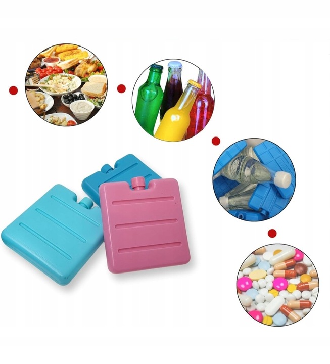 Wkład chłodzący do lodówki turystycznej torby termicznej mały 9x100 ml