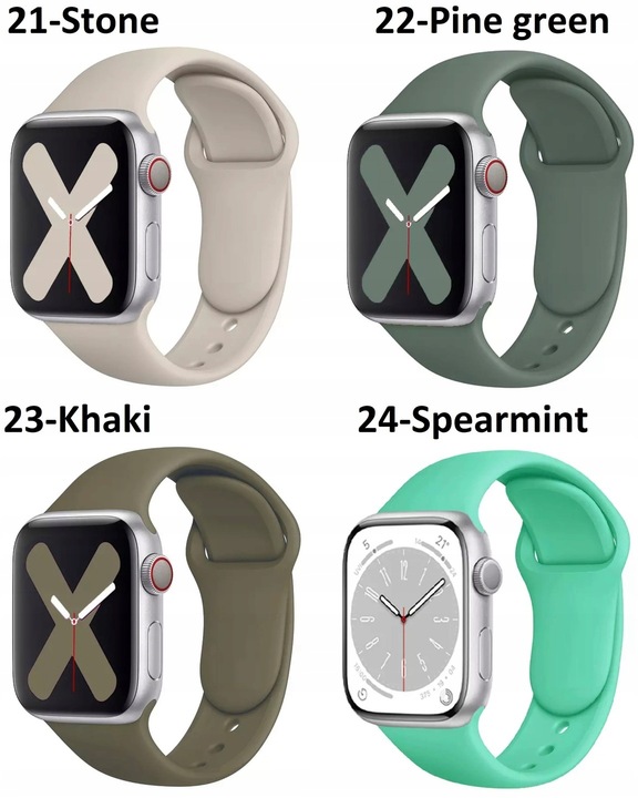 PASEK DO APPLE WATCH 2 3 4 5 6 7 8 9 SE ULTRA 2 38/40/41/42/44/45/49m Sport