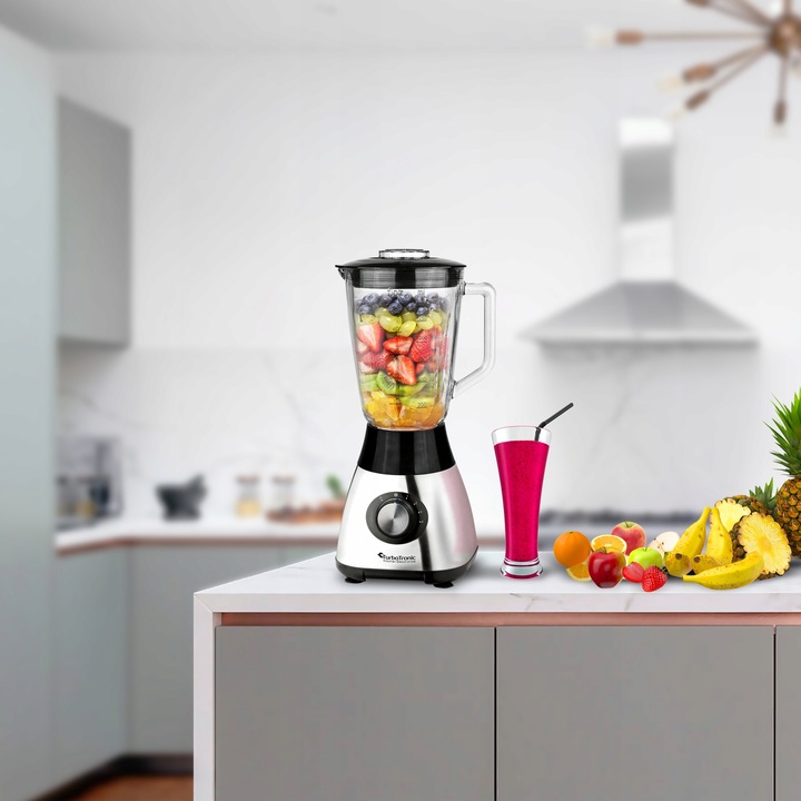 BLENDER KIELICHOWY SZKLANY DO KOKTAJLI TURBO GO MAX 1200W KRUSZY LÓD