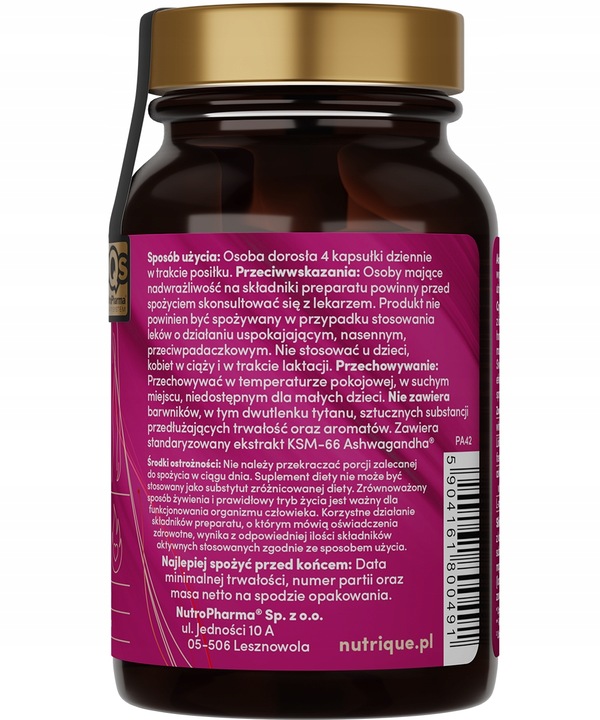 Suplement diety - Moc kobiecego libido - 60 kapsułek - Nutrique