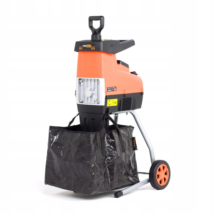 ROZDRABNIACZ ELEKTRYCZNY FREZOWY DO GAŁĘZI 2800W RĘBAK DO DREWNA POJEMNIK