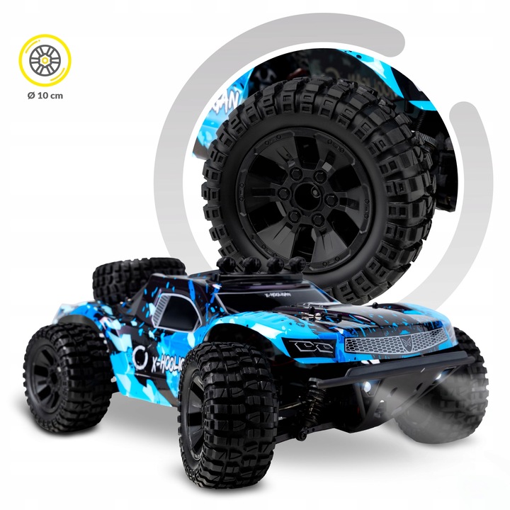 Auto Zdalnie Sterowane Samochód X-Hooligan 4x4 35km/h 1:10 DUŻE I SZYBKIE