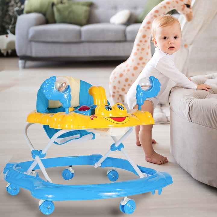 JEŹDZIK CHODZIK DLA DZIECI REGULACJA WYSOKOŚCI Z BLOKADĄ DO NAUKI CHODZENIA