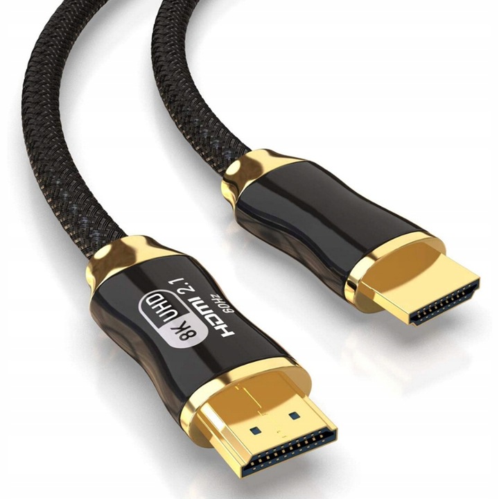 KABEL PRZEWÓD HDMI 2.1 ULTRA HDR 8K 60Hz 4K 120Hz 2m DO TELEWIZORA MONITORA
