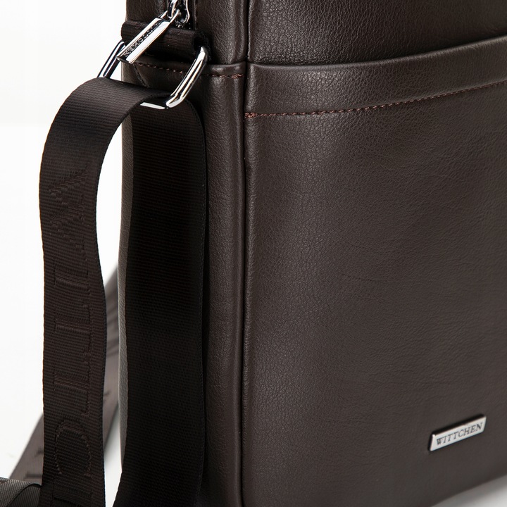 WITTCHEN męska listonoszka z ekoskóry brązowa