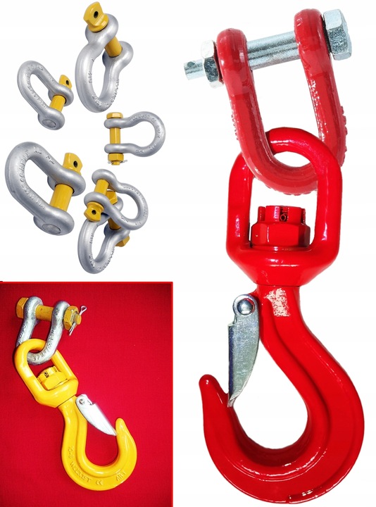 HAK OBROTOWY 5,3 t + SZEKLA 8 t ZESTAW atest CE