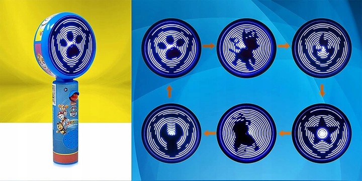 Wiatraczek Psi Patrol Projektor LED Muzyka