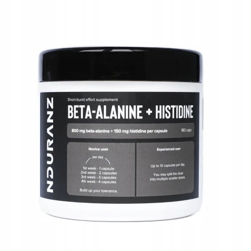Beta Alanina z Histydyną Nduranz 180 kapsułek BETA ALANINE