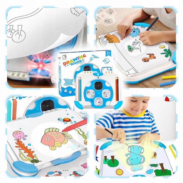 TABLICA Projektor Do Rysowania Podświetlana PULPIT LED Tablet SZABLONY