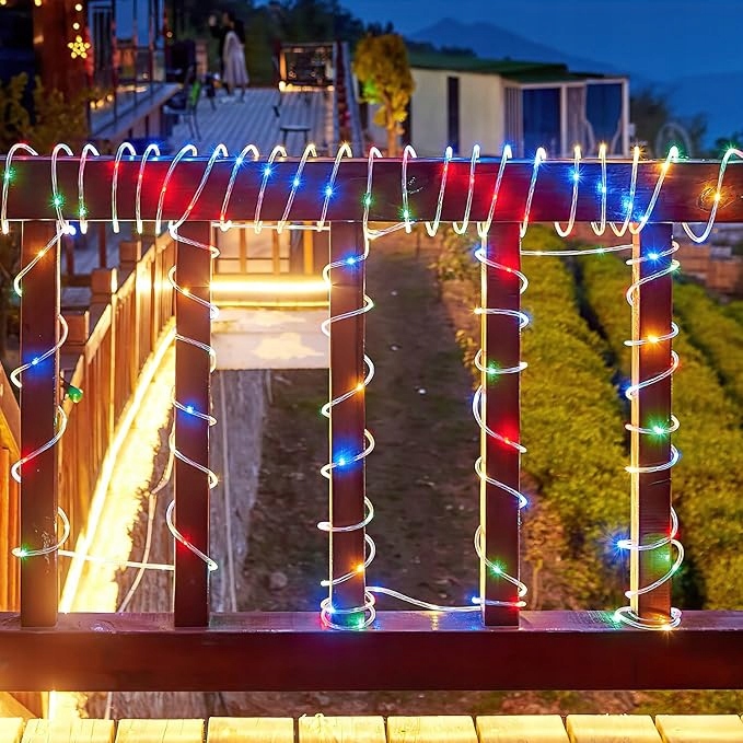 WĄŻ Świetlny 20m LED LAMPKI CHOINKOWE MULTIKOLOR KOLOROWY