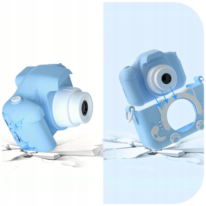 APARAT FOTOGRAFICZNY DLA DZIECI DZIECKA CYFROWY NIEBIESKI KOTEK TOBBI-TOYS