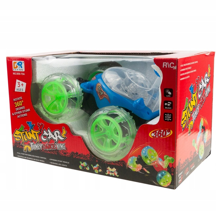 SAMOCHÓD TWISTER AUTO ZDALNIE STEROWANY AKROBATA KASKADER NA PILOT TUMBLER