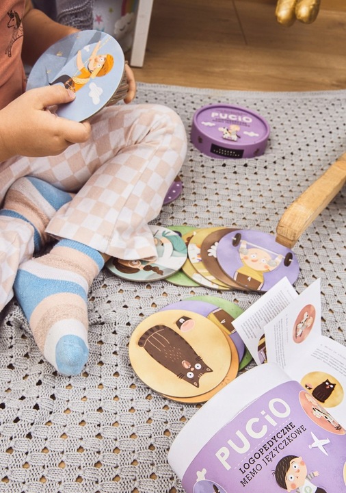 Pucio. Logopedyczne memo języczkowe Nasza Księgarnia - gry