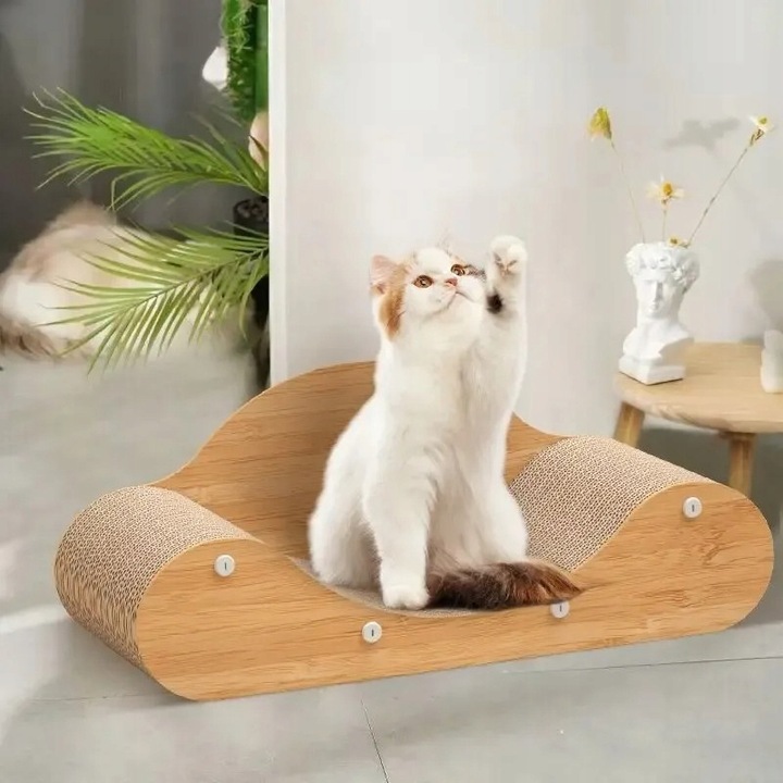 Drapak Dla Kota Sofa Łóżko Legowisko Karton Do Drapania Kanapa Kotka 60 cm