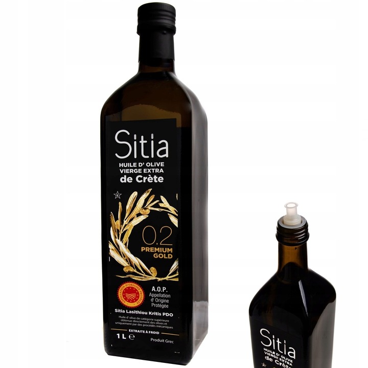 Oliwa z Oliwek Extra Virgin 1L Premium Sitia 0,2% Data Ważności 05/2027