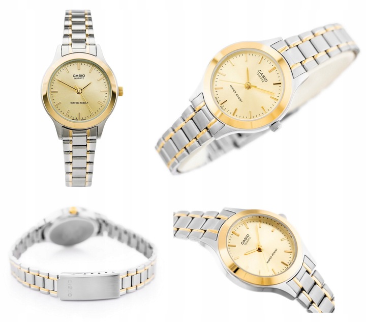 ZEGAREK DAMSKI CASIO STACY złoty stalowy + BOX + GRAWER