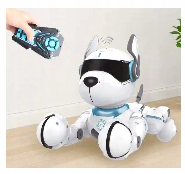 Robot Piesek Interaktywny Zabawka Edukacyjna R/C dla dzieci 12 komend 3l +
