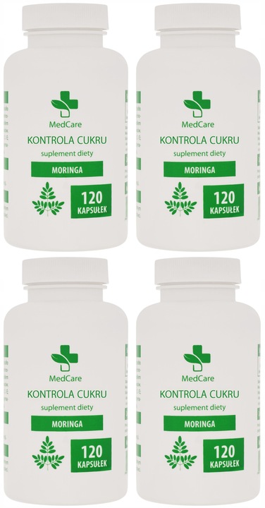 Odchudzanie - Kontrola cukru - BIO MORINGA 480 Kapsułek po 600 mg