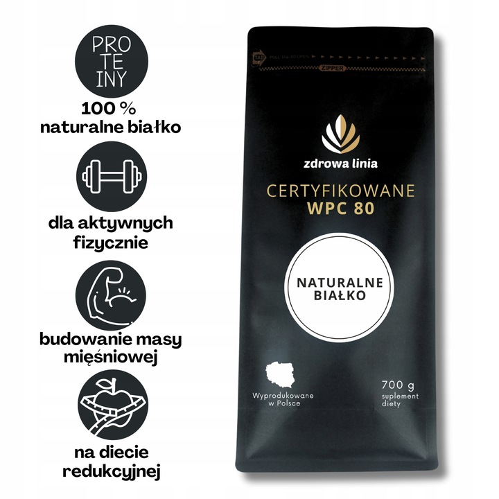 Certyfikowane Białko WPC 80 naturalne