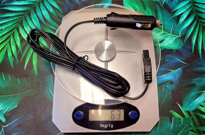 KABEL DO LODÓWKI turystycznej samochodowej 2m PRZEWÓD 12V 24V zasilający HQ