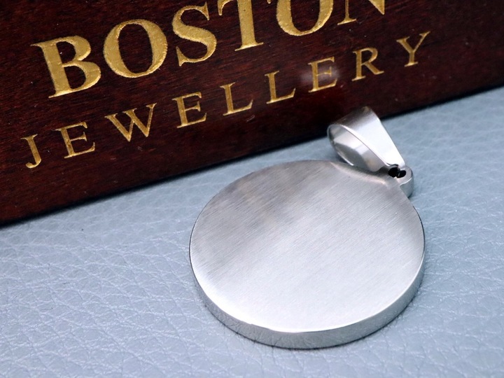 SREBRNY MEDALIK MEDALION ZNAK ZODIAKU SKORPION PRAWDZIWA STAL CHIRURGICZNA