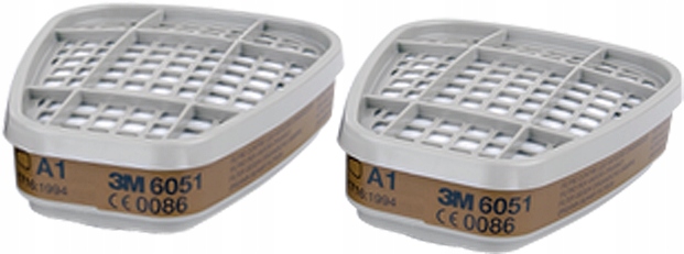 Pochłaniacz 6051 A1 3M kpl 2 szt Filtr węglowy Oryginał