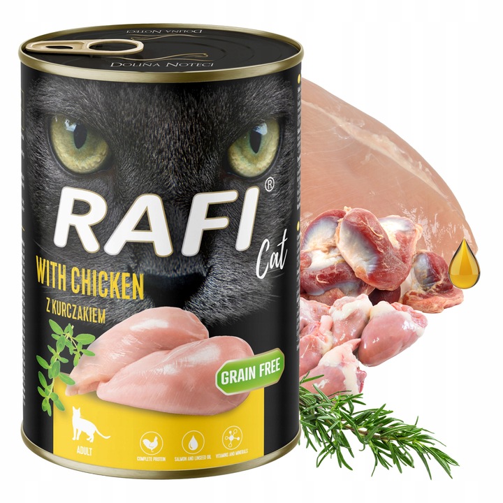 RAFI CAT Dolina Noteci Karma mokra dla kota mix smaków 20 x 400g bezzbożowa