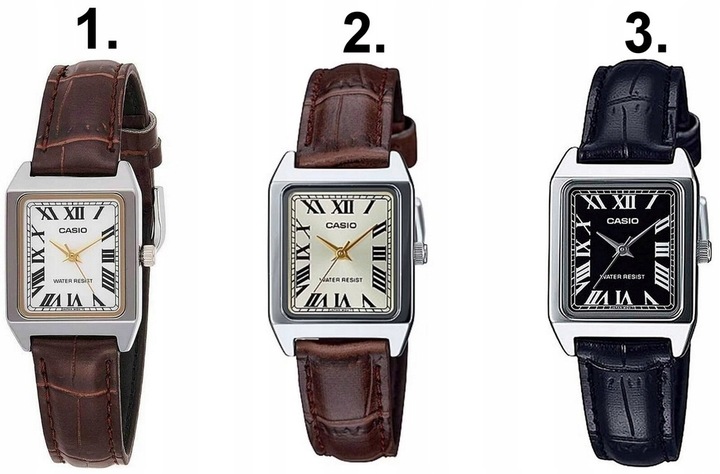 ZEGAREK DAMSKI CASIO LTP-V007L skórzany +BOX +GRAWER