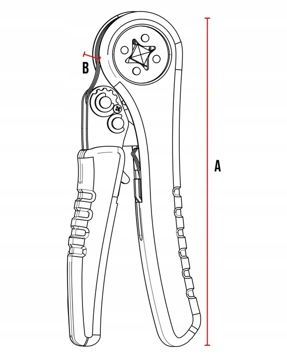 PRASKA ZACISKARKA KABLI TULEJEK KOŃCÓWEK 0,08-10