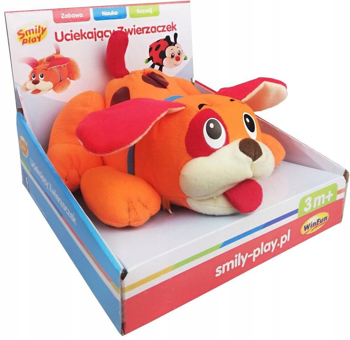 SMILY PLAY Piesek do raczkowania ucieka wibruje dźwięki melodyjki rusza się