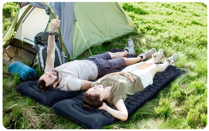 Materac Dmuchany Turystyczny Ultralekki Trekingowy Do Namiotu Wodoodporny