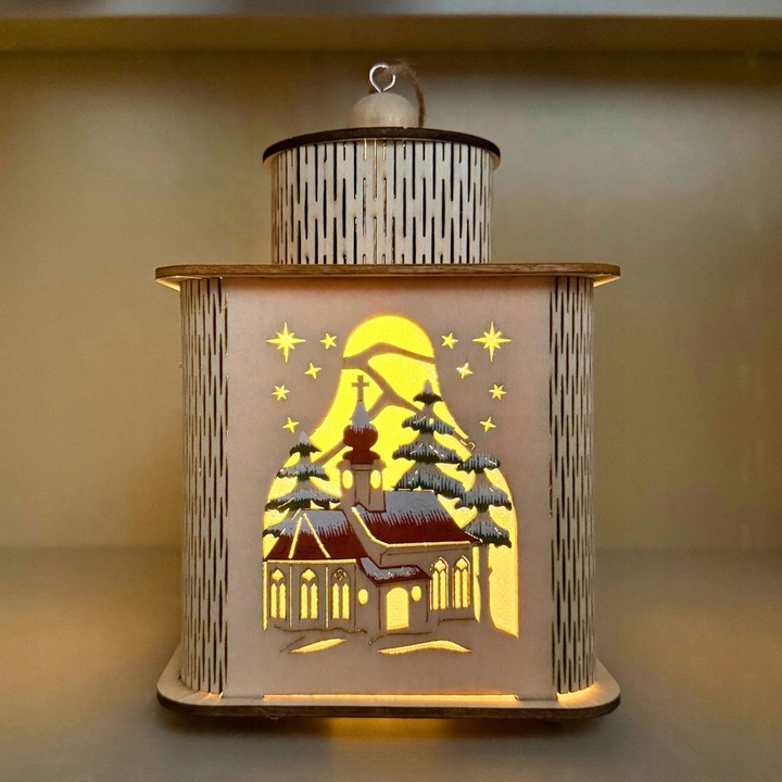 Lampion na roraty, lampion adwentowy dla dzieci Lampion świąteczny z LED