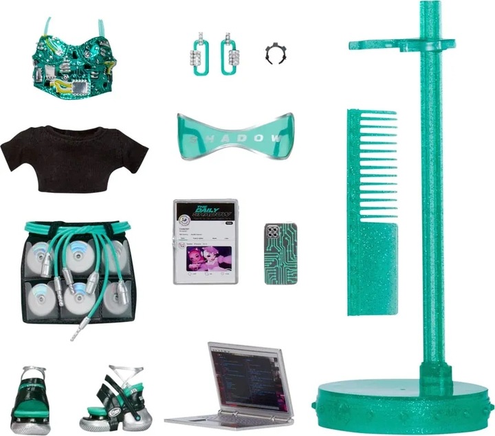 RAINBOW LALKA Shadow High Berrie Skies Green Zestaw Dodatki 592808 + AKCES