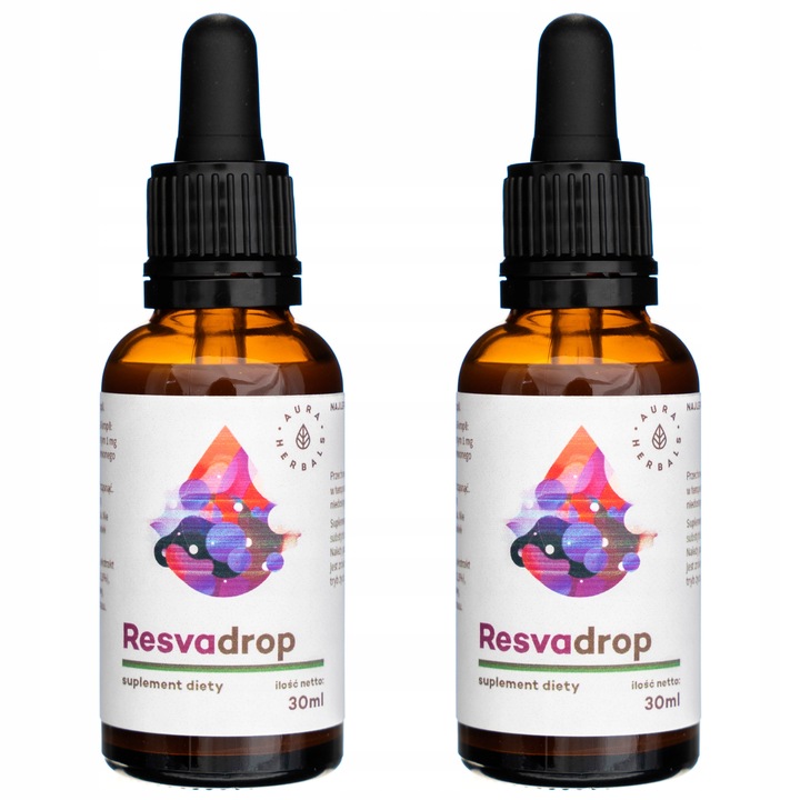 2x Aura Resvadrop Resveratrol Resweratrol Krople
