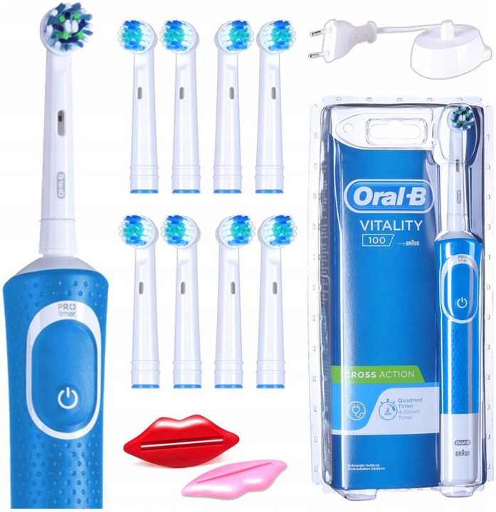 Szczoteczka Elektryczna ORAL-B Vitality 100 ZESTAW Niebieska