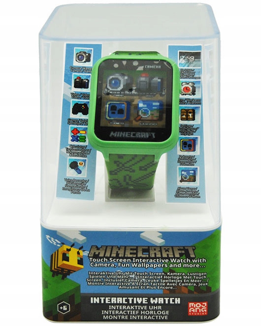 SMARTWATCH Zegarek inteligentny MINECRAFT 10 funkcji