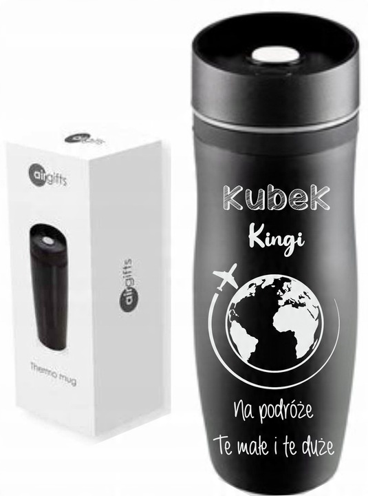 KUBEK TERMICZNY Z Grawerem URODZINY 18-99 PREZENT DLA NAUCZYCIELA