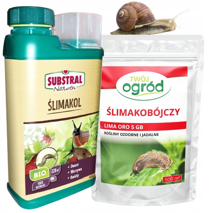 GRANULAT NA ŚLIMAKI 685g Substral Naturen Ślimakol EKO BIO + LIMA ORO 200G