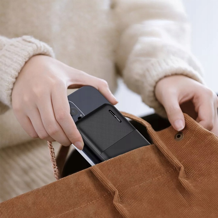 MINI POWERBANK PRZENOŚNA ŁADOWARKA 10000 mAh 2×USB/Micro USB/USB-C POWER