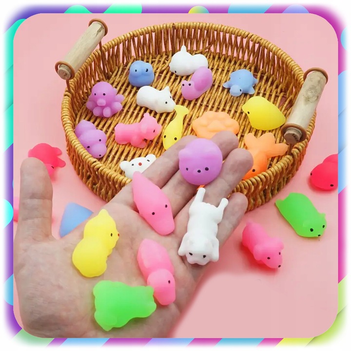75 SZT GNIOTEK SQUISHY ANTYSTRESOWY ZABAWKA MOCHI SENSORYCZNY DLA DZIECI