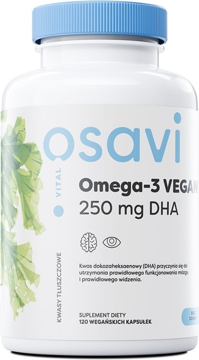 OSAVI OMEGA-3 VEGAN VITAL 250MG DHA 120 VEGEGELS